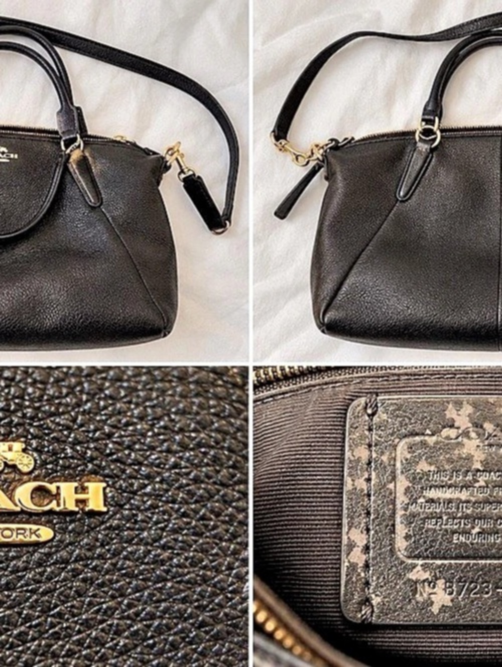 Coach Prairie Satchel F36675 Black Shoulder Bag